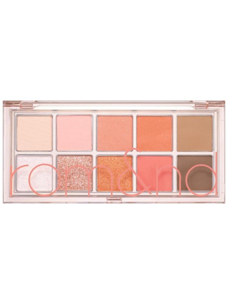 مجموعة ظلال العيون ذا سيكريت جاردن 10 الوان من روماند - 08 | Peach Dahlia Garden