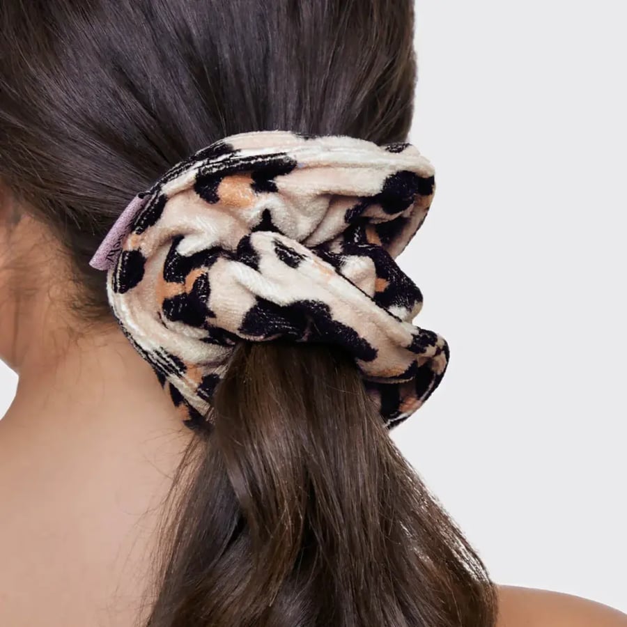 Kitsch Leopard Print Microfiber Hair Tie - 2 Pack