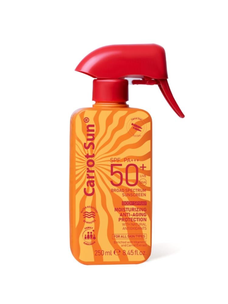 بخاخ واقي شمس عائلي SPF 50+ حماية واسعة PA+++ مقاوم للماء من كاروت صن - 250مل
