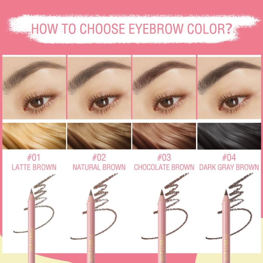 Pink Flash Waterproof Eyebrow Pencil