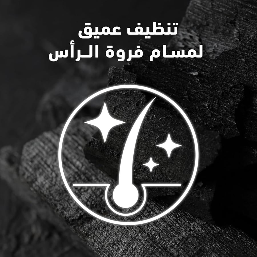 شامبو ضد القشرة ديتوكس الفحم بالاكسجين لتنظيف عميق للمسام وفروة راس تتنفس من هيد اند شولدرز - 1000 مل