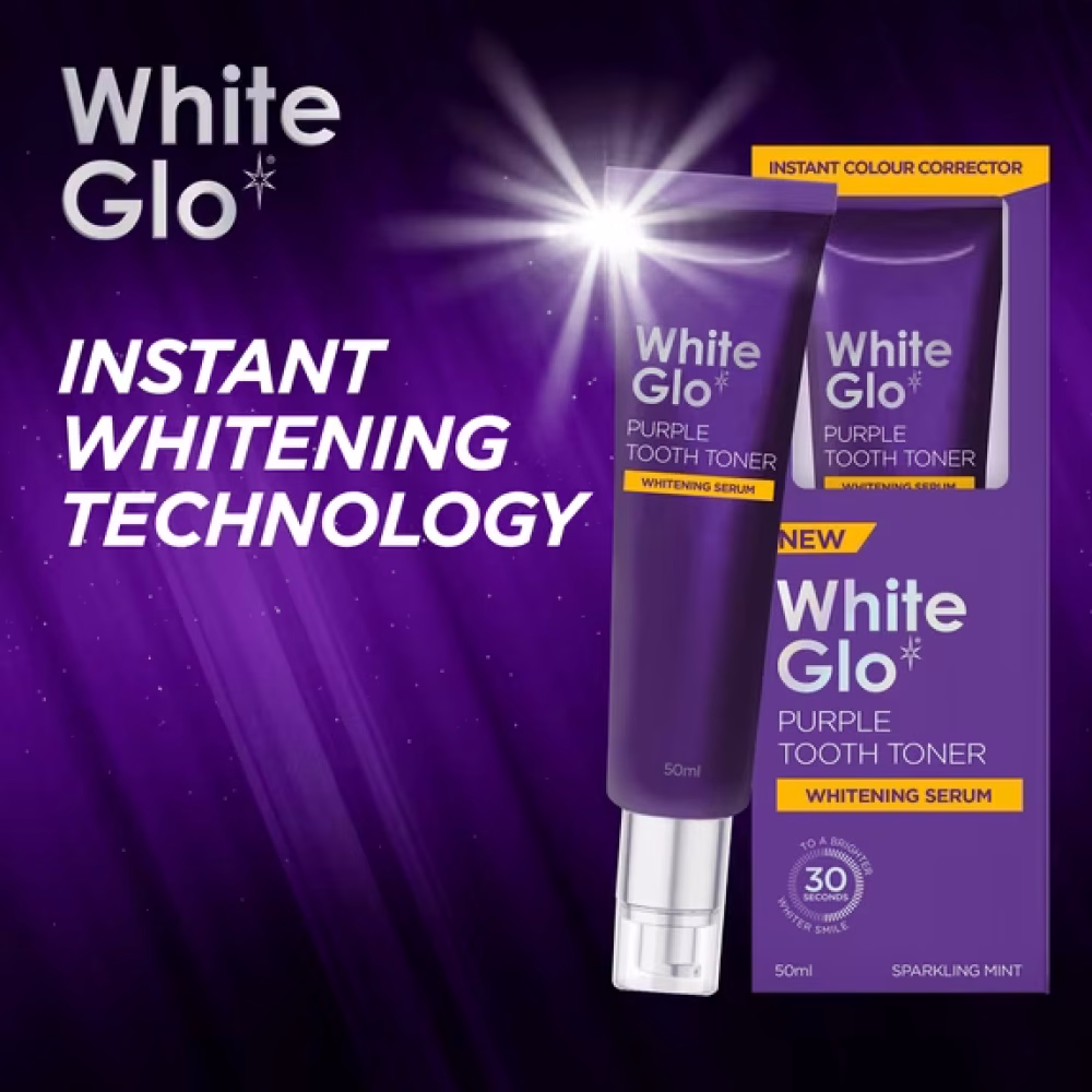 White Glo Purple Tooth Toner Whitening Serum – 50 ml