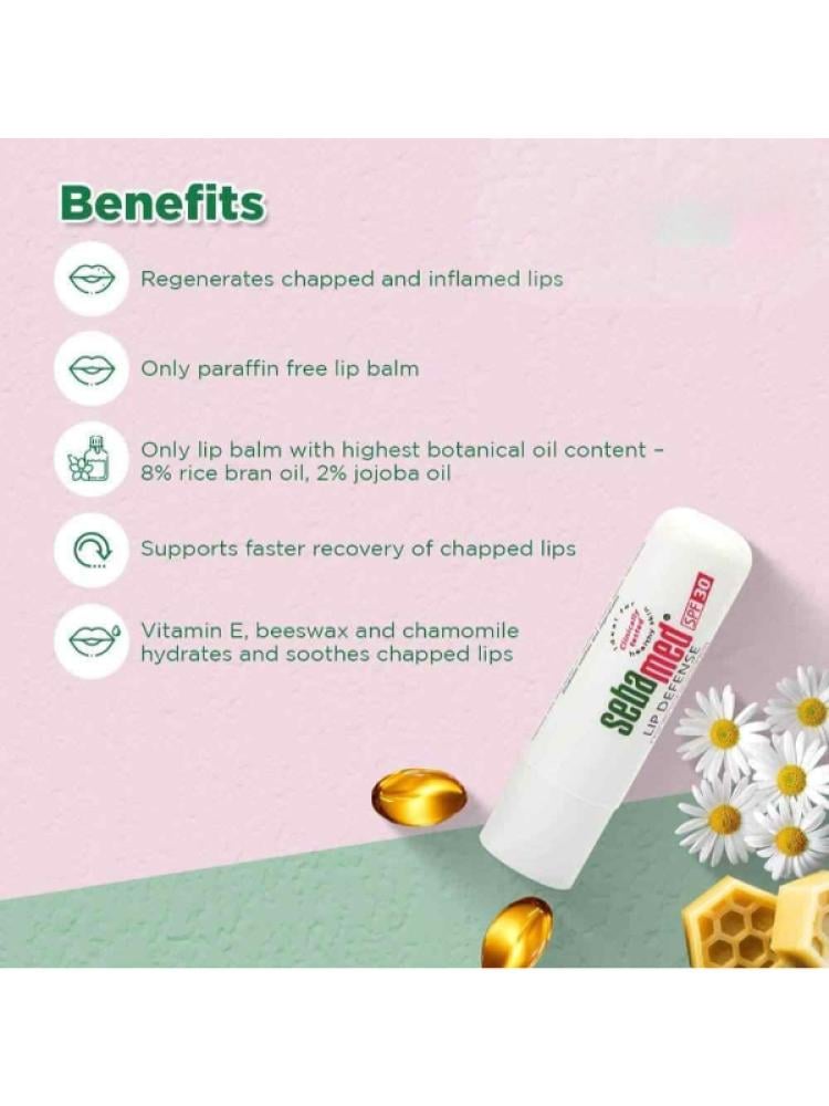 Sebamed Lip Balm for Dry and Chapped Lips with SPF 30