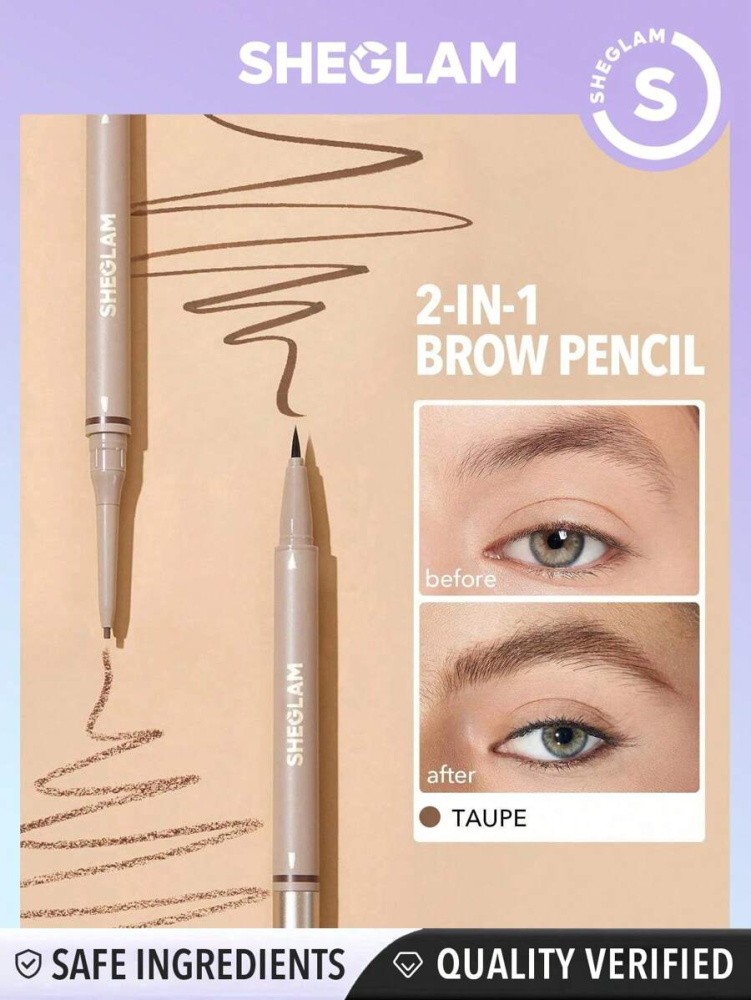 Sheglam - 2-in-1 Eyebrow Pencil Dark Gray