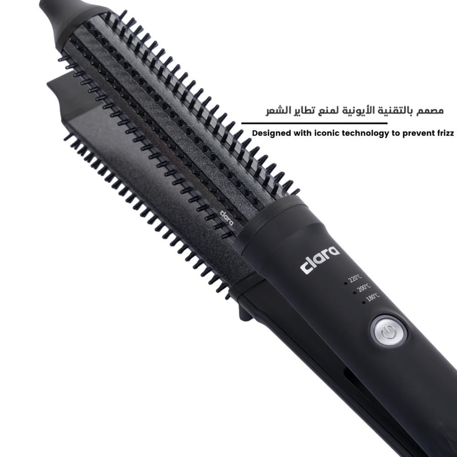فرشاة التمليس الثنائي من كلارا - اسود C30