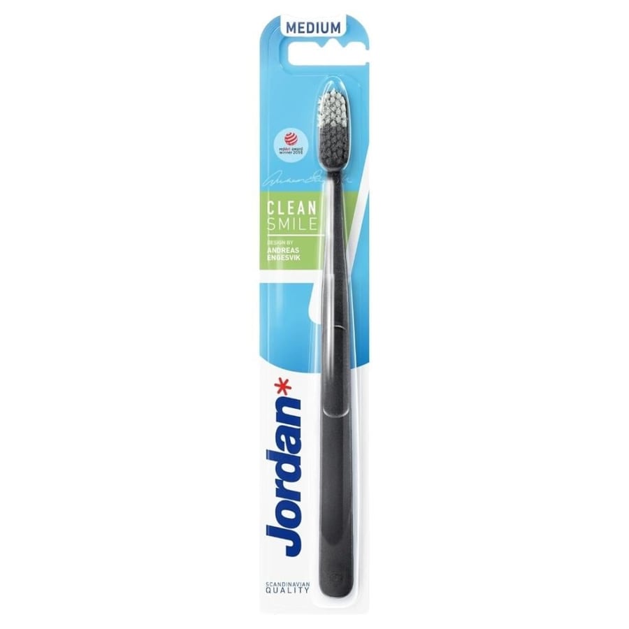 Jordan Clean Smile Medium Toothbrush - Assorted Colors - 1 Piece