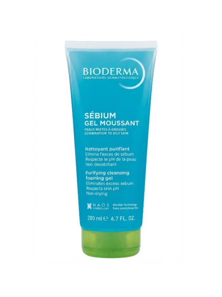 Bioderma Sébium Foaming Gel Cleanser for Oily and Combination Skin - 200 ml