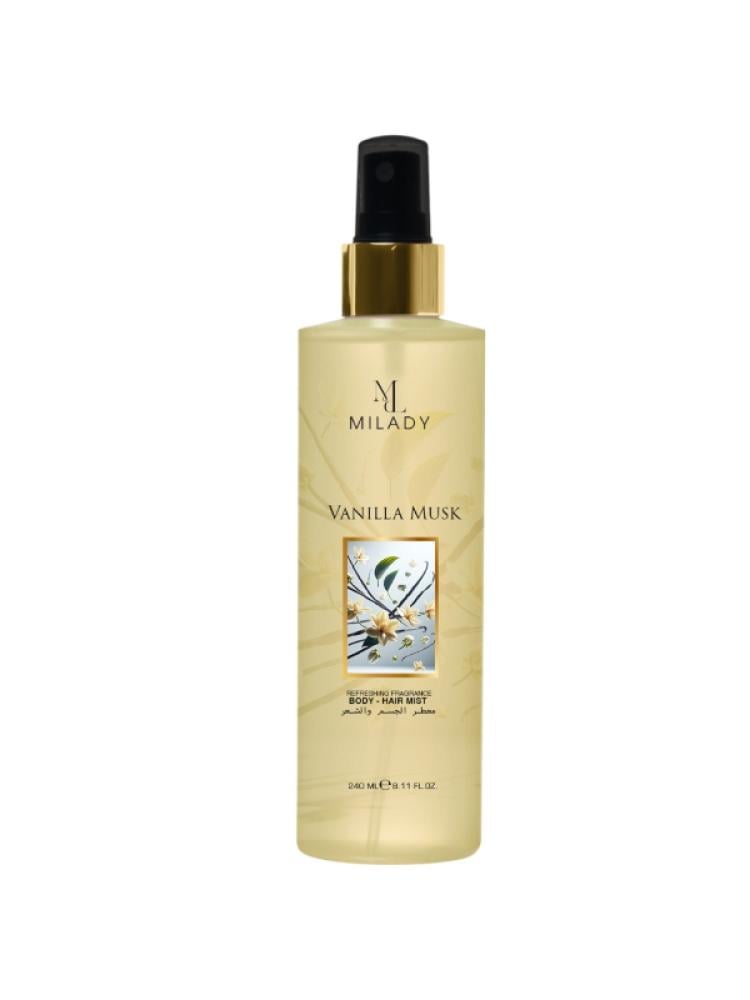معطر للشعر والجسم مسك الفانيلا من ميليدي - 240 مل