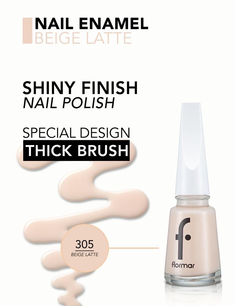 مناكير  اظافر  من فلورمار - 11مل -  305 Beige Latte