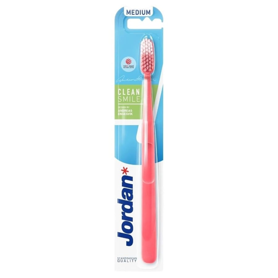 Jordan Clean Smile Medium Toothbrush - Assorted Colors - 1 Piece