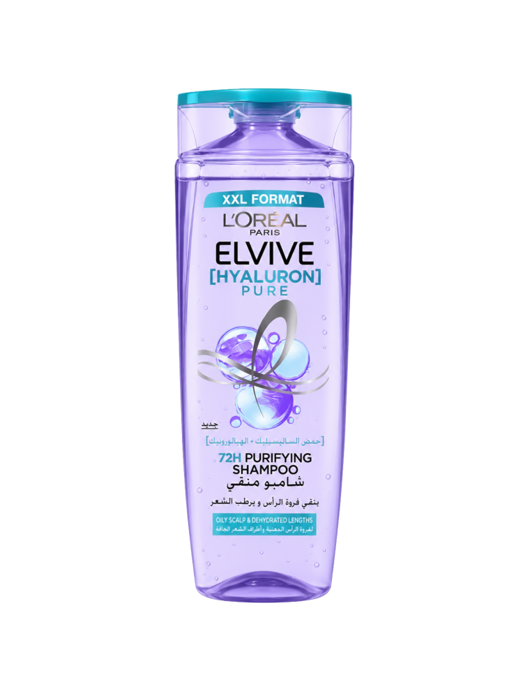 L'Oreal Paris Elvive Hyaluron Pure 72H Purifying Shampoo - 600ml