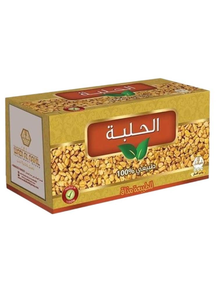 مشروب شاي الحلبة الطبيعي من وادي النحل – 30 كيس × 2 جرام