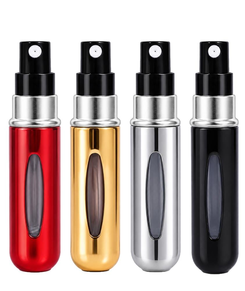 مجموعة بخاخ عطر قابل لإعادة التعبئة من سولو جو - 4×5 مل - ألوان متنوعة