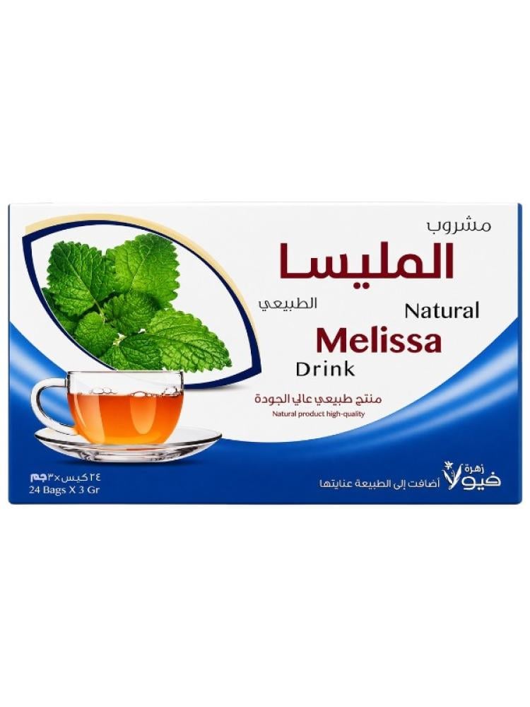 مشروب المليسا الطبيعي من زهرة فيولا - 24 كيس × 3 جرام