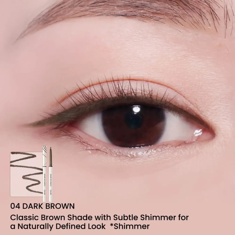 ايلاينر قلم كريمي مقاوم للماء شارب سو سيمبل من كليو - 0.14 جرام - 04 Dark Brown
