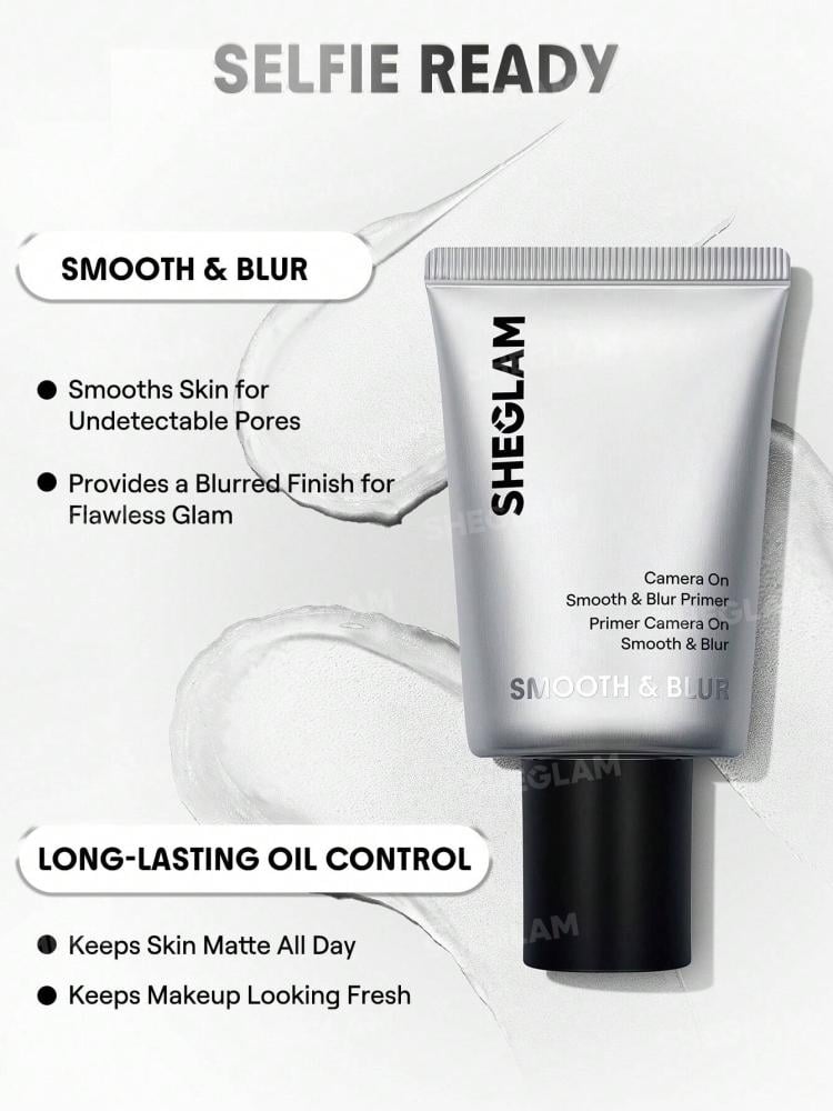 camera on smooth and blur primer sheglam