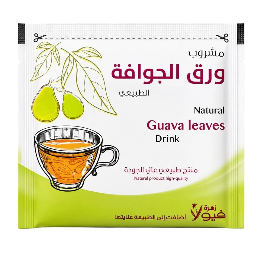 مشروب ورق الجوافه الطبيعي من زهرة فيولا - 24 كيس × 3 جرام