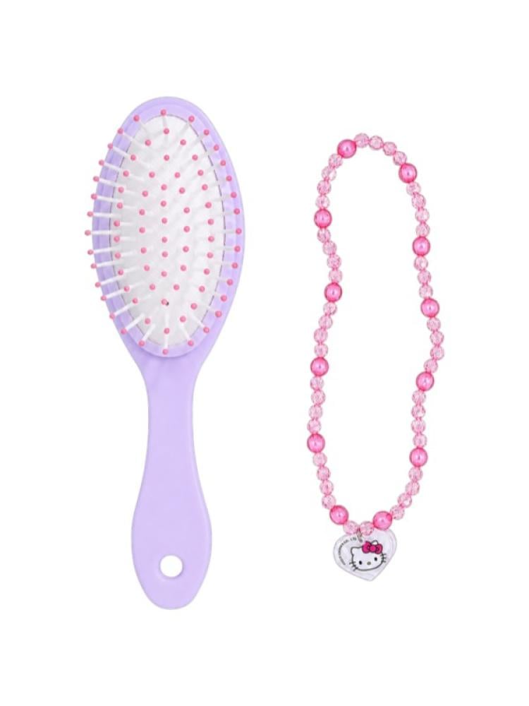 Fab Lab Hello Kitty Hairbrush with Small Necklace – Assorted Colors