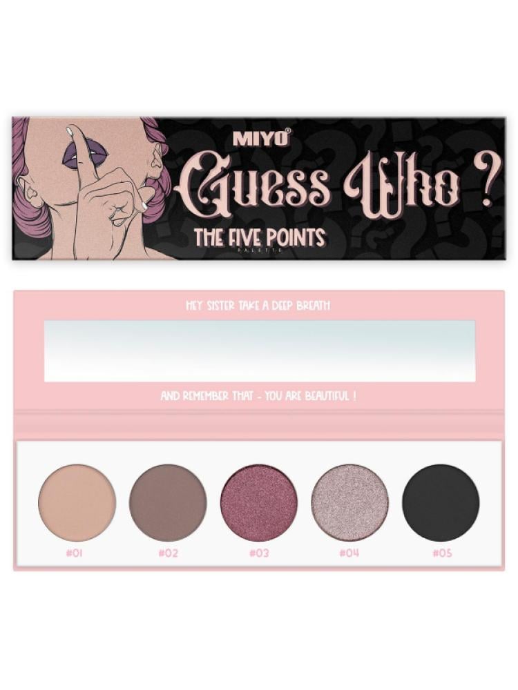 باليت ظلال العيون فايف بوينتس من ميو  - Guess Who  21
