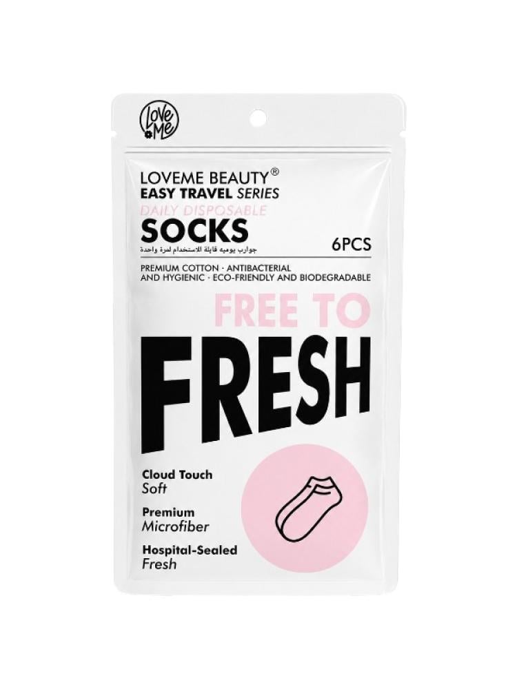 Loveme Beauty Daily Disposable Socks - 6 Pairs