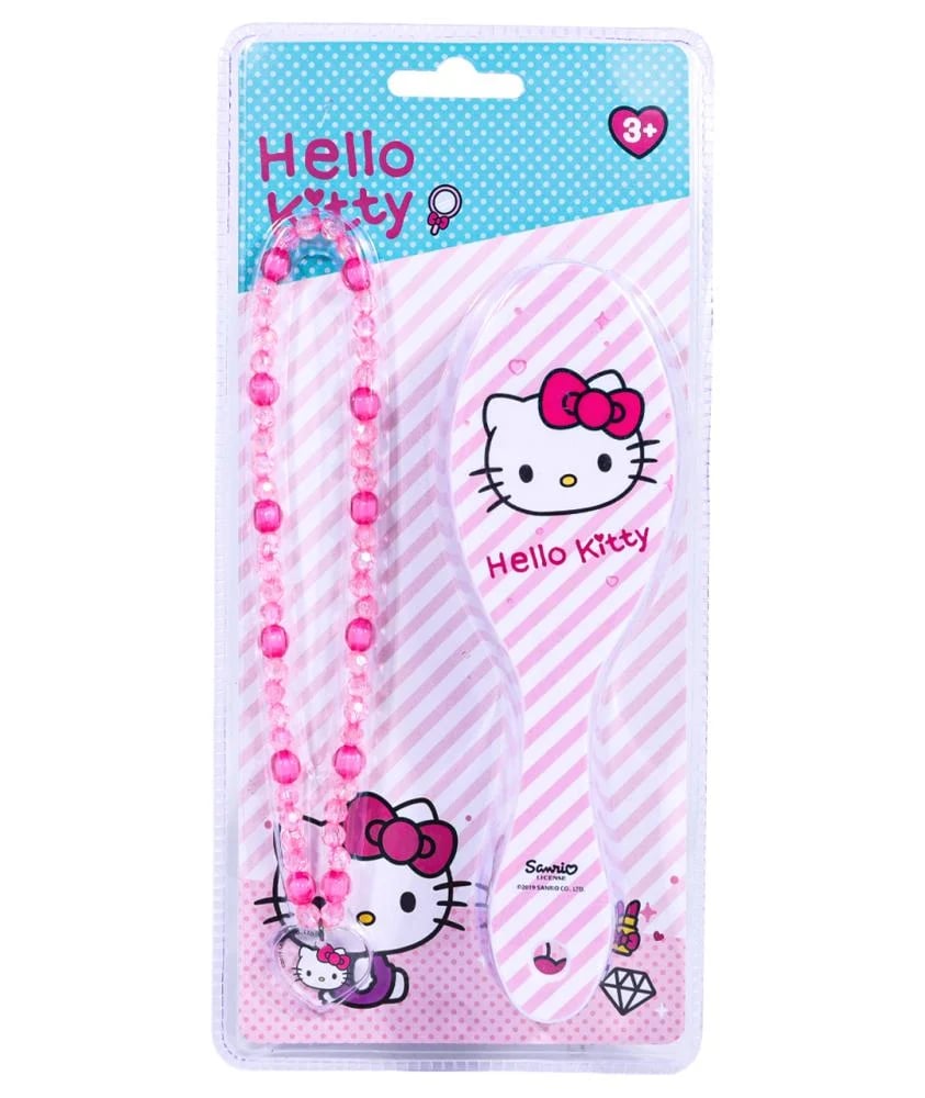 Fab Lab Hello Kitty Hairbrush with Small Necklace – Assorted Colors