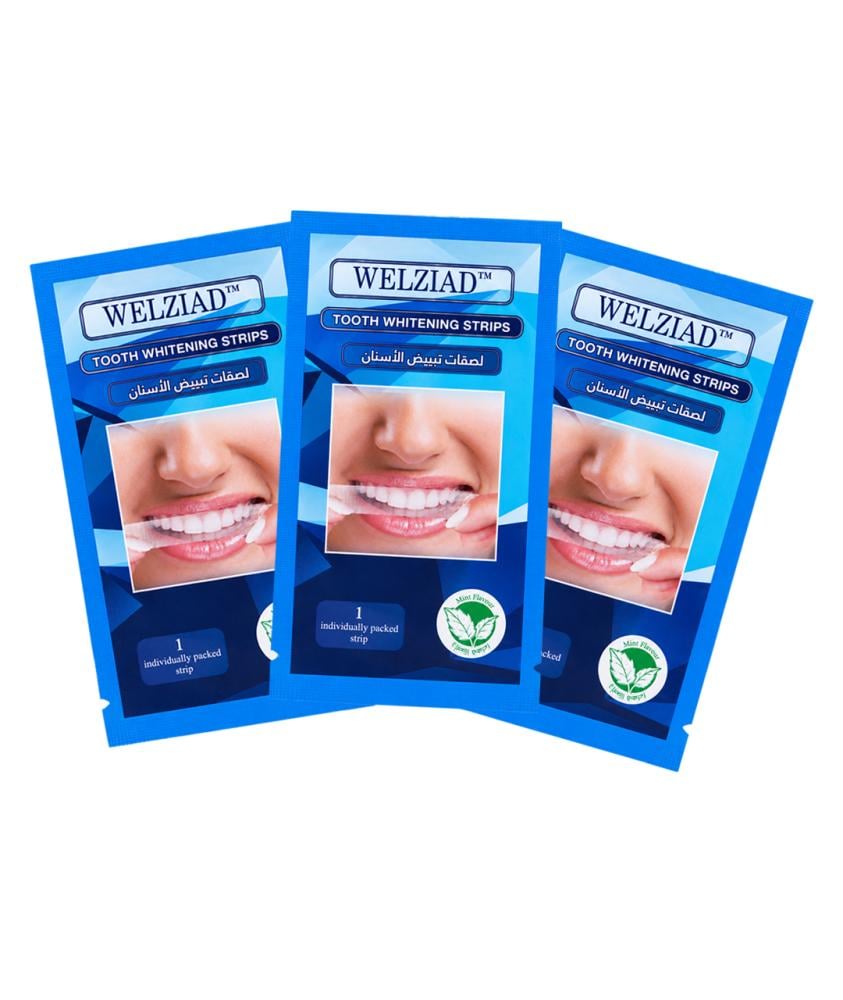Welziad - Mint Flavor Teeth Whitening Strips - 6 Strips