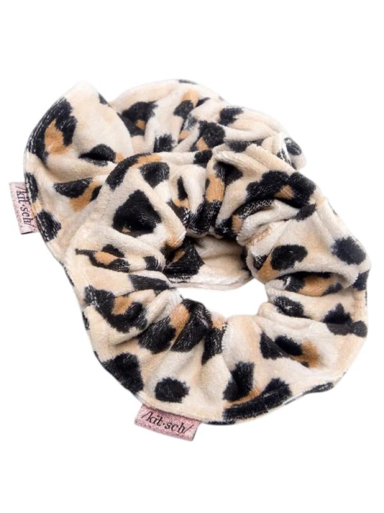 Kitsch Leopard Print Microfiber Hair Tie - 2 Pack