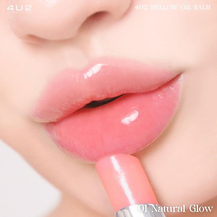 زيت الشفاه ميلو المرطب من فور يو تو - 3 جرام | رقم 01 Natural glow