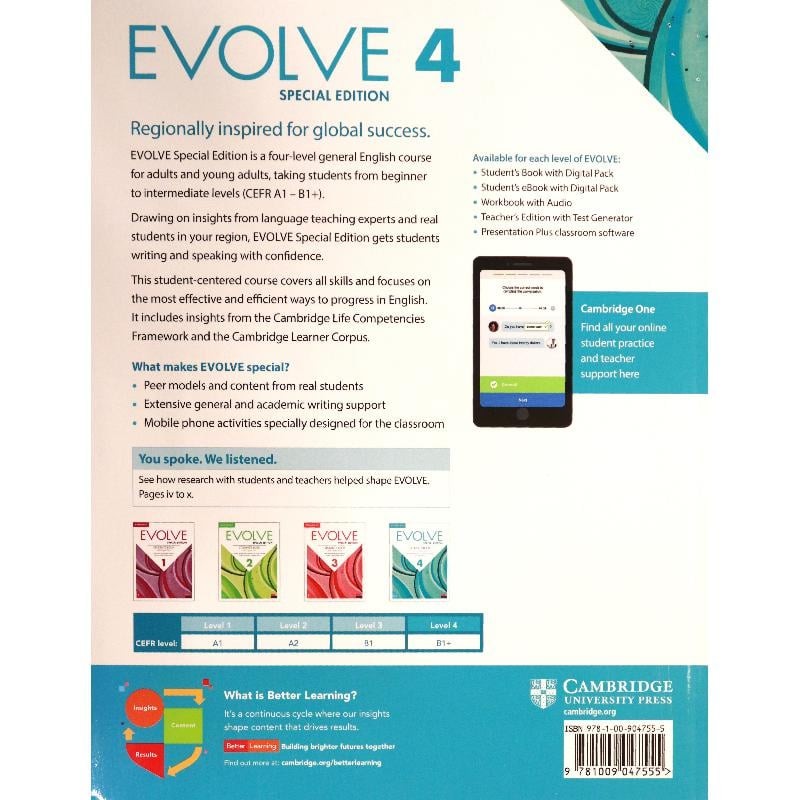 Evolve 4 ‎Student's Book with Digital Pack;Workbook with Audio, Special Edition