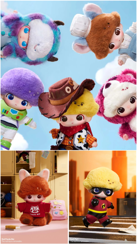 DIMOO WORLD x PIXAR Series - Vinyl Plush Pendant Blind Box