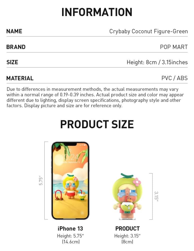 Crybaby Coconut Figure-Green