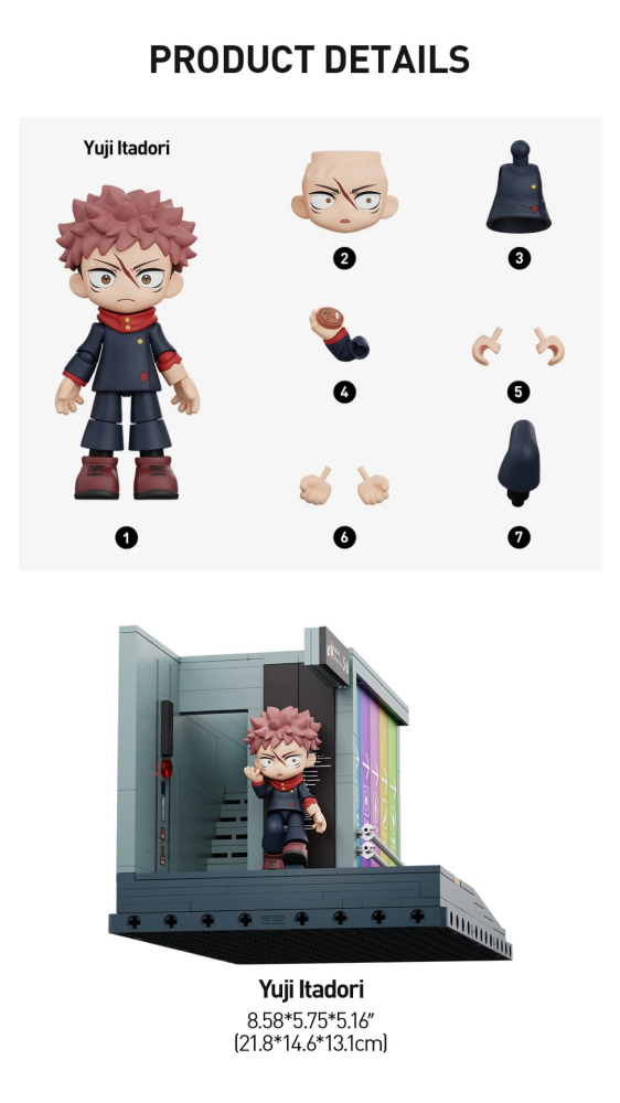 Jujutsu Kaisen Series Scene Blocks (Yuji Itadori)