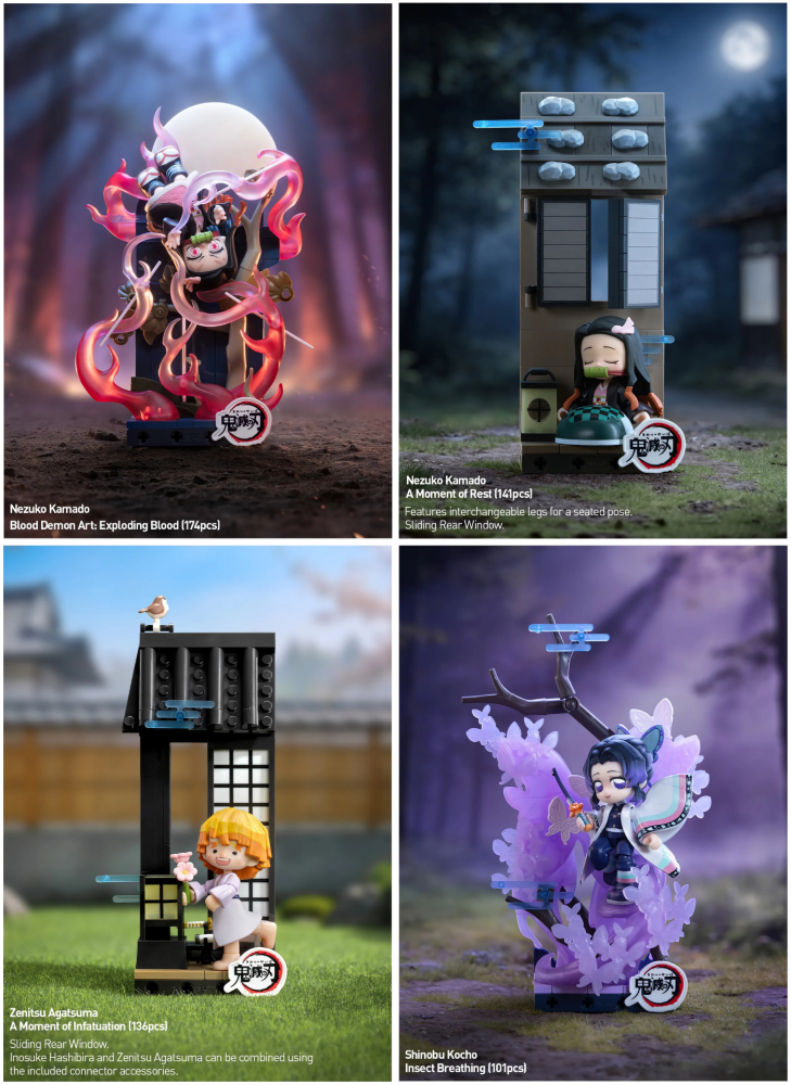 Demon Slayer Unwavering Resolve Arc Series Block Figures
