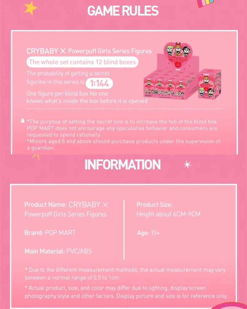 CRYBABY x Powerpuff Girls Series Figures