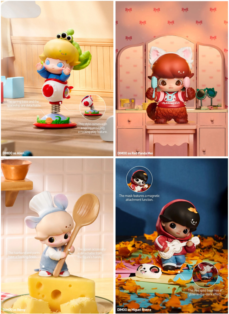 DIMOO WORLD x PIXAR Series Fiqures