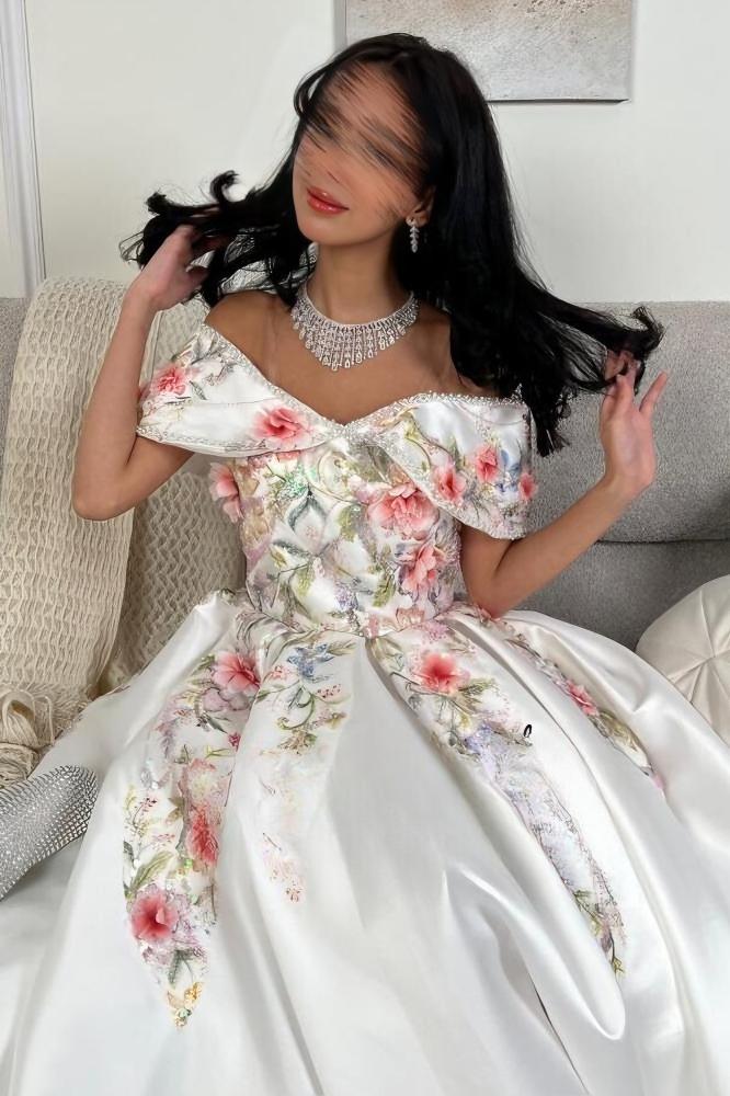 فستان سهرة ميدي مورد