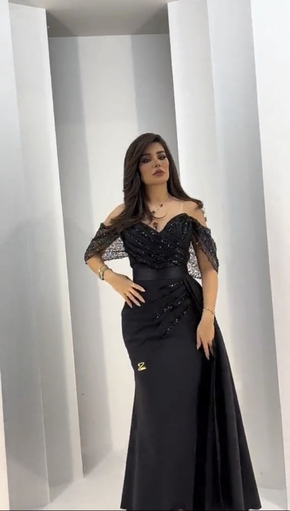 فستان سهرة اسود