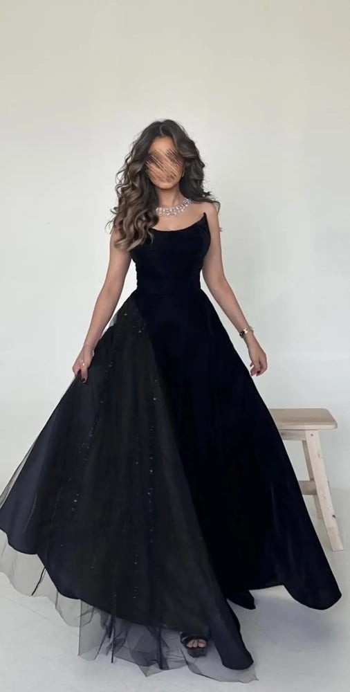 فستان سهرة اسود