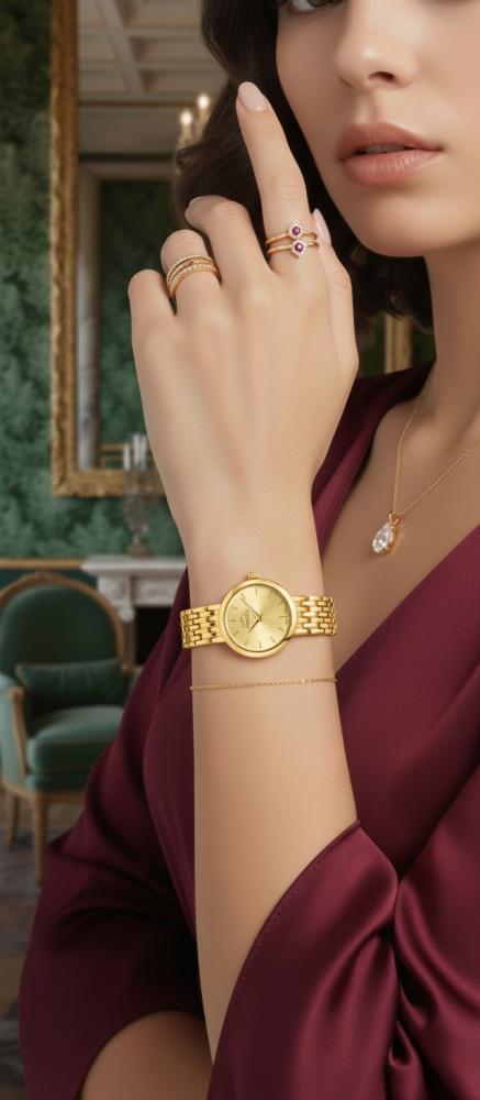 ساعة نسائية ماركة مارتيني M536-3 ذهبي