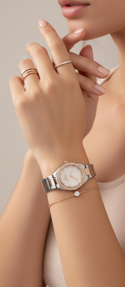 ساعة نسائية ماركة مارتيني M537-7 روز قولد