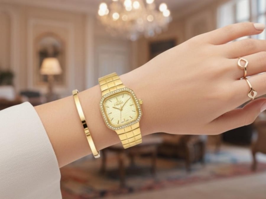 ساعة نسائية ماركة مارتيني M539-6 ذهبي