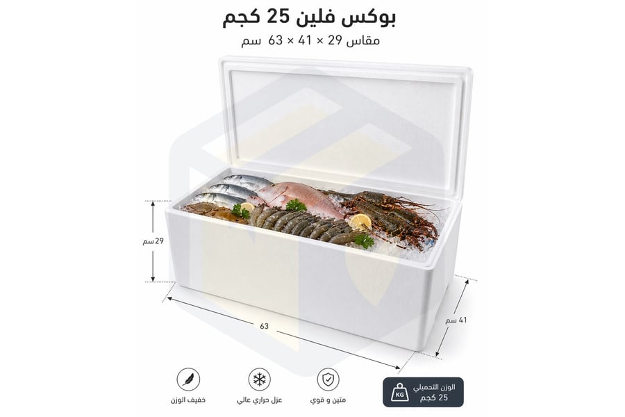 بوكس فلين 25 كجم – مقاس 29×41×63 سم
