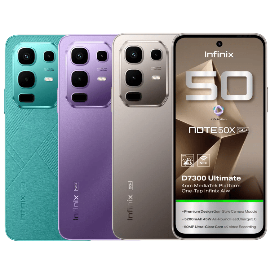 جوال انفنكس - Infinix NOTE 50X  5G+ - 256GB | 8GB RAM - متوفر بخيارات متعددة