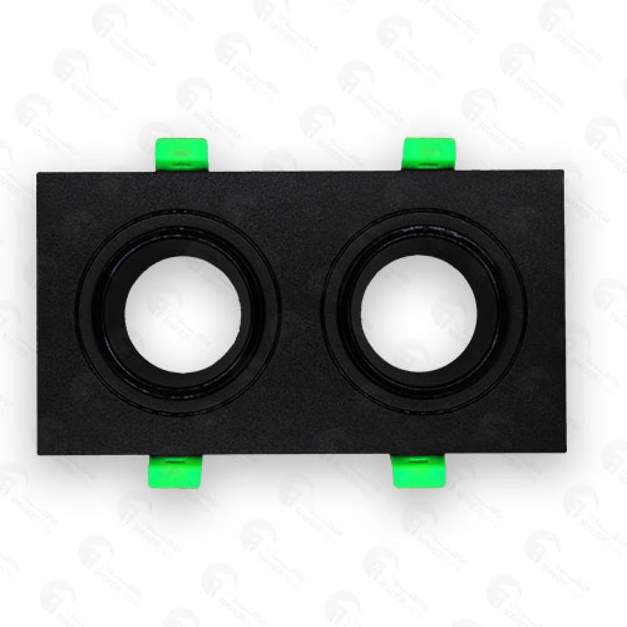 Square dual plastic anti-glare frame