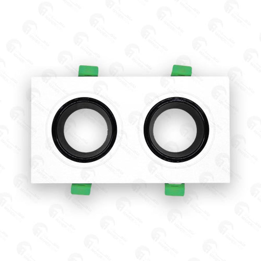 Square dual plastic anti-glare frame