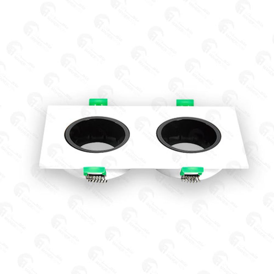 Square dual plastic anti-glare frame