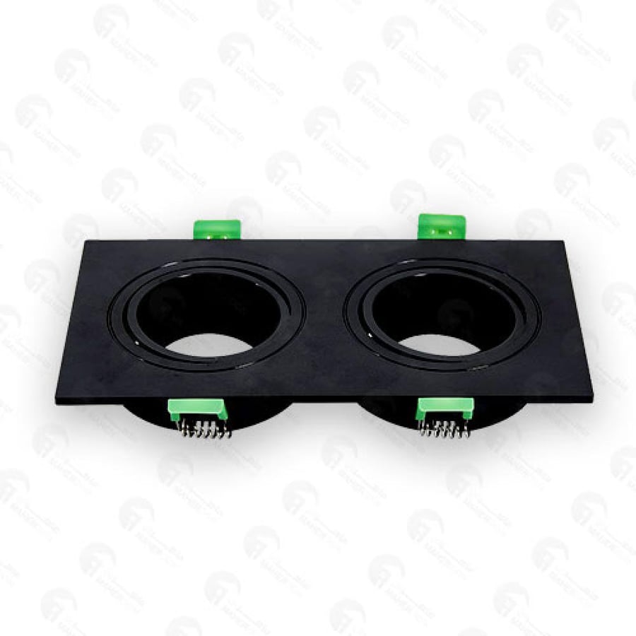 Square dual plastic anti-glare frame