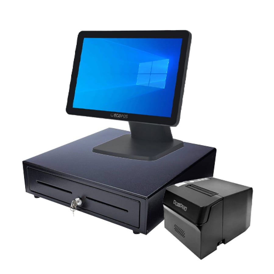 جهاز كاشير EP-600-i5-156 مع طابعة فواتير حرارية PP9000 EU مع درج كاشير