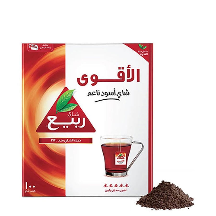 الربيع - شاي أسود ناعم الأقوى أكياس 100 × 2 غرام