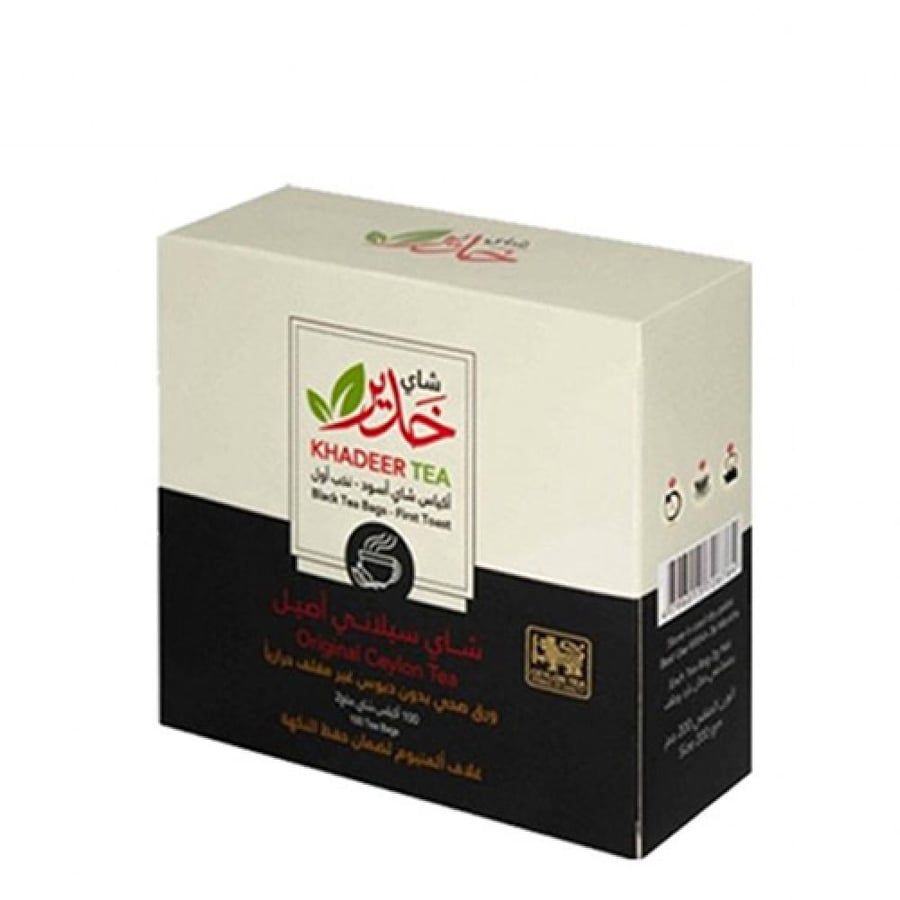 خدير - شاي أسود سيلاني - 100 كيس * 2 غرام